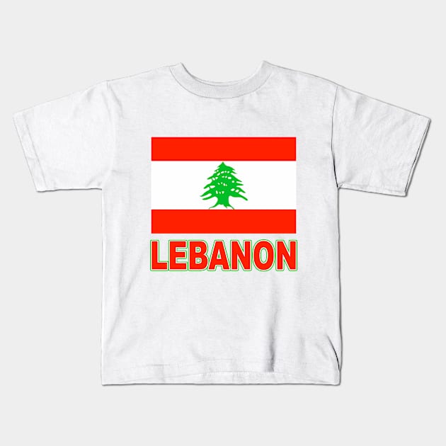 The Pride of Lebanon - Lebanese Flag Design Kids T-Shirt by Naves